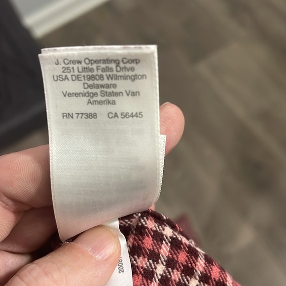 VTG J Crew women's plaid 1 pocket button down shirt, size 10 - Picture 7 of 9